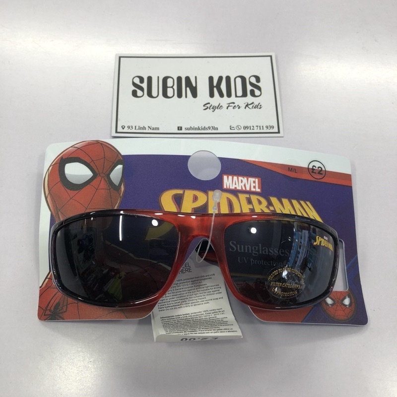 Kính siêu nhân người nhện cho bé SBMK50 Kiếng mắt trẻ em hoạt hình 1 tuổi - 7/8 tuổi  SUBIN KIDS