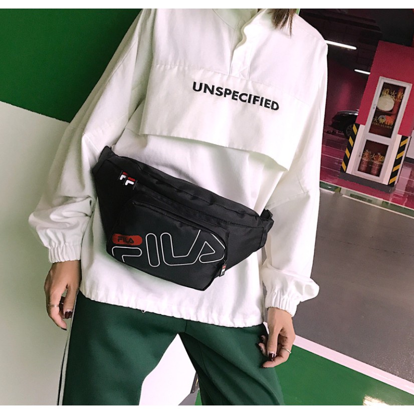 Túi bao tử đeo chéo đeo hông Unisex nam nữ vải oxford chống thấm FILA - phuishop