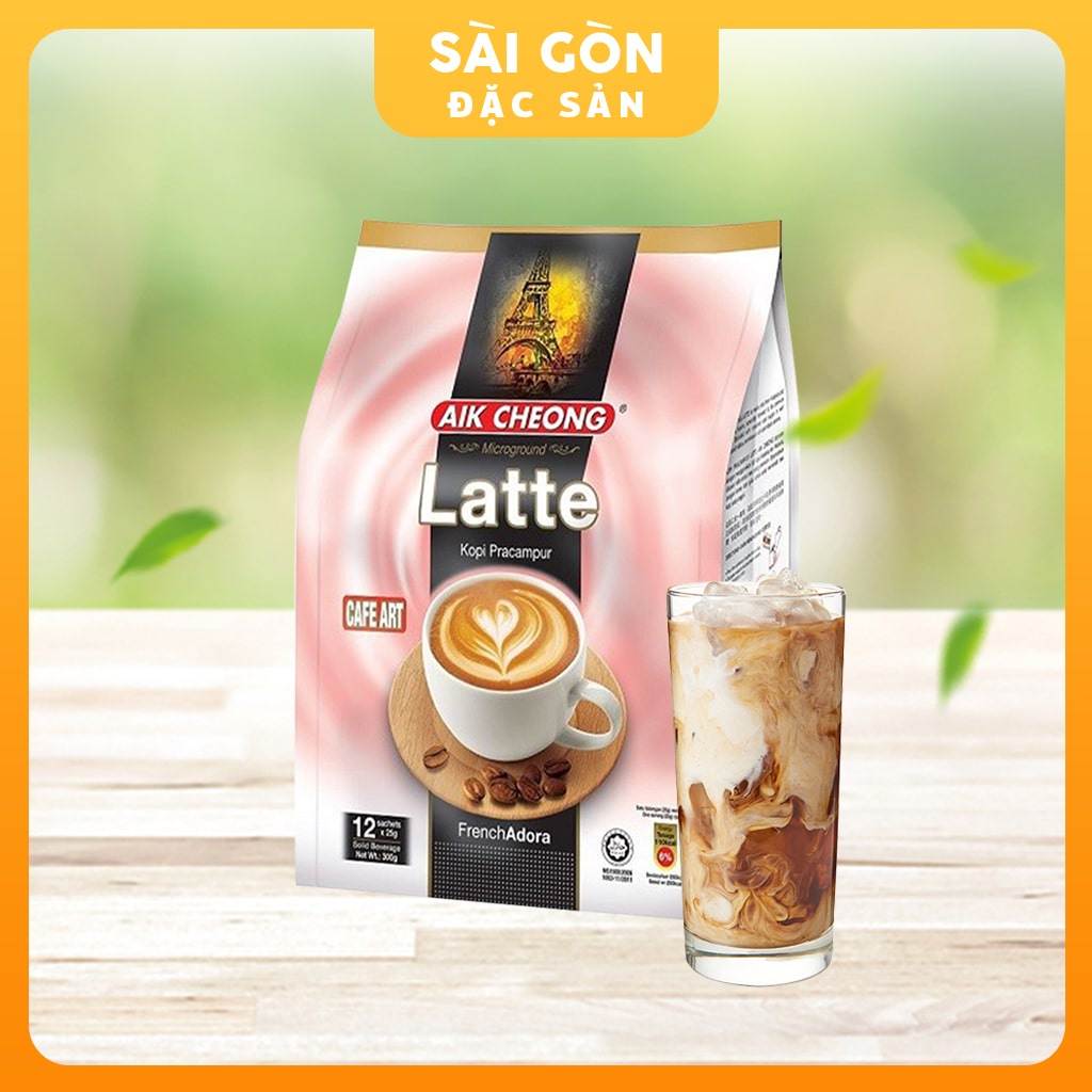 Cafe Latte Nguyên Chất Aik Cheong Malaysia 12 Gói X 25G SÀI GÒN ĐẶC SẢN