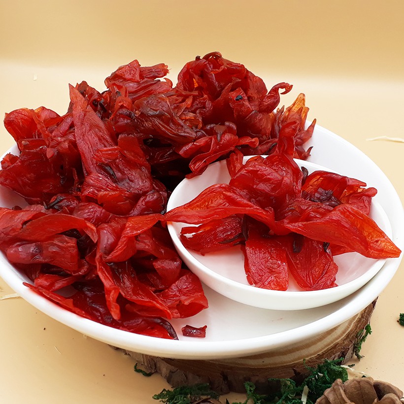 Mứt Hoa Hồng Đà Lạt (Mứt Hibiscus) Lon 500gr