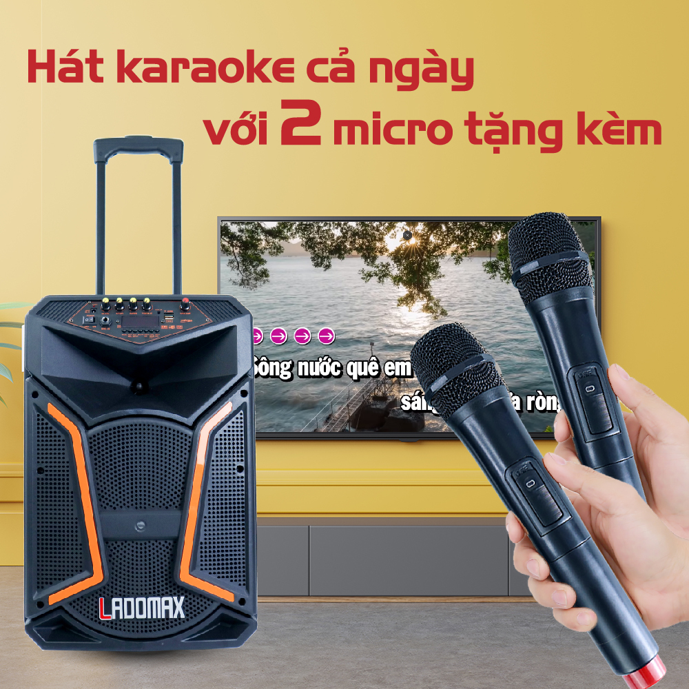 Loa kéo V-S1231 Loa thùng kéo Karaoke Chất lượng cao cấp Âm thanh chân thật Hàng Chính hãng BH 1 năm