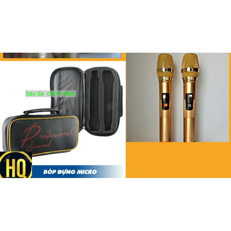 BAO DA ĐỰNG ĐƯỢC 2 MICRO CHO GIA ĐÌNH VA  LOA KÉO