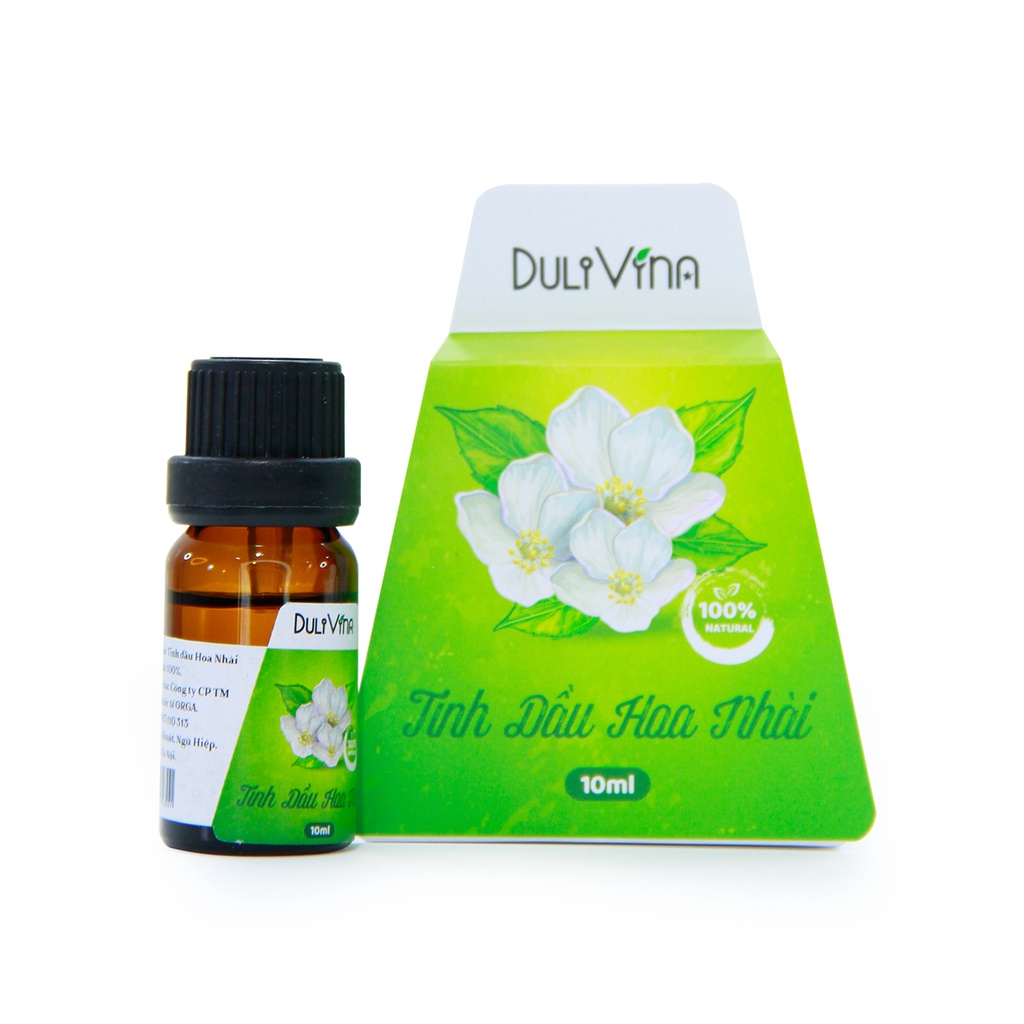 Tinh Dầu Hoa Nhài Jasmine Oil DuliVina Cao cấp, Thiên nhiên Nguyên Chất Giúp Cải Thiện Tiêu Hóa - Chai 10ml