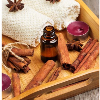 20ml Tinh Dầu Vỏ Quế đuổi muỗi và khử mùi gian bếp, hương ấm áp Noel Giáng Sinh Cinnamon Essential Oil.