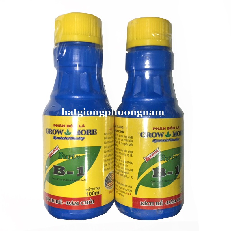 100ML - PHÂN BÓN LÁ VITAMIN B1 GROWMORE TĂNG ĐỀ KHÁNG SINH TRƯỞNG CÂY