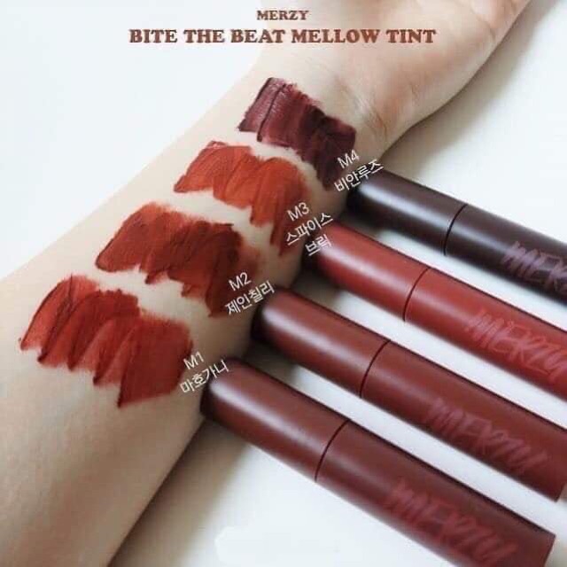Son Merzy Bite The Beat Mellow Tint xách tay Hàn Quốc chính hãng.