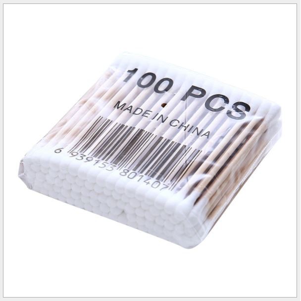 Túi 100 chiếc tăm bông thân gỗ