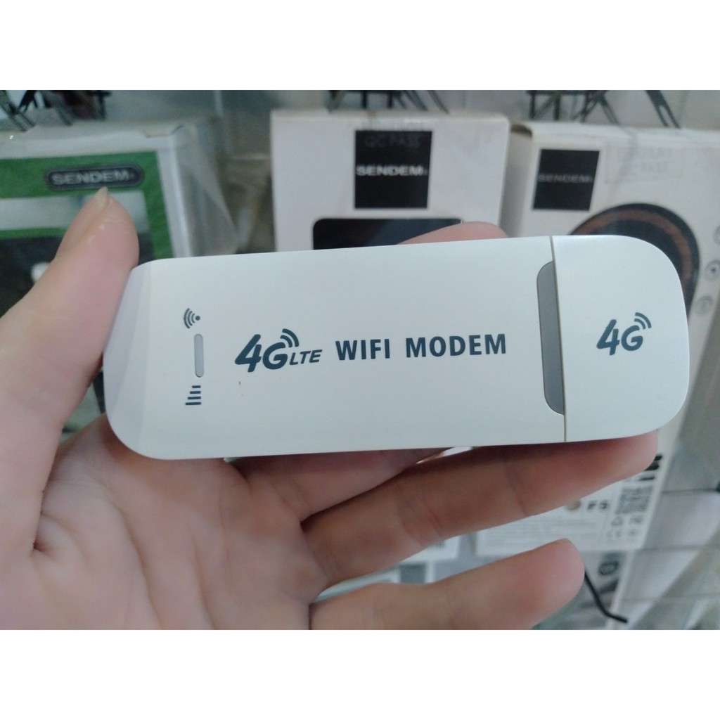 USB Phát Wifi 4G LTE Từ Sim điện thoại - Tích Hợp 3 In 1 (Trắng)