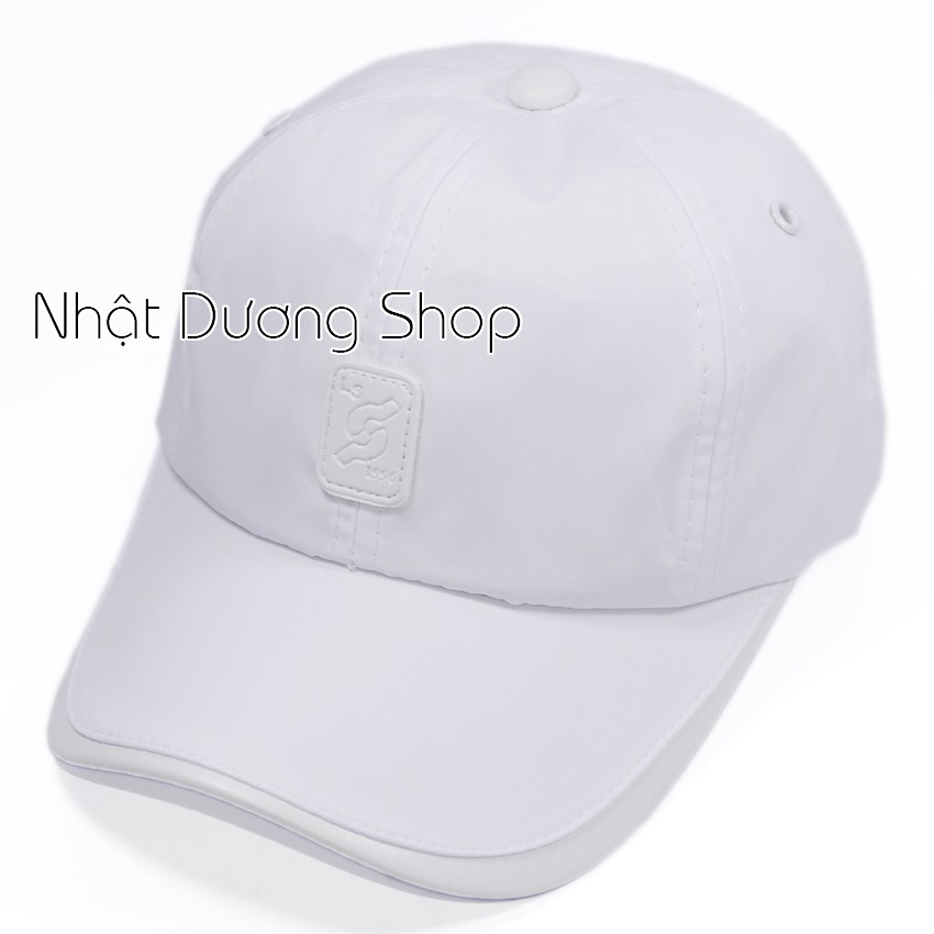 [Nhiều màu] Nón kết nam nữ thời trang vải dù trơn bóng, bọc da mỏ kết của nón độc đáo