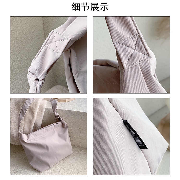Túi đeo chéo nữ buộc dây vải canvas túi đeo vai đi học đi chơi phong cách hàn quốc