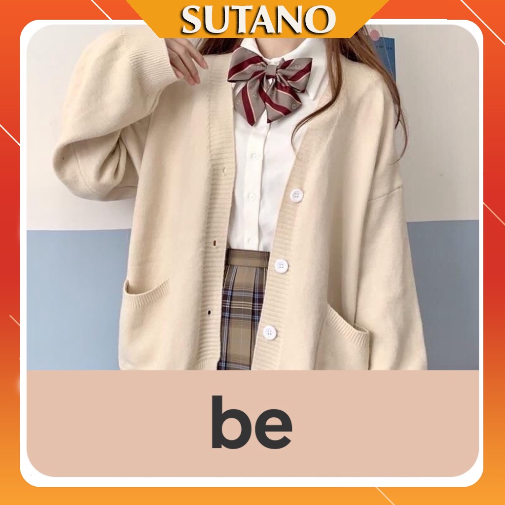 Áo Khoác Cardigan Dài Tay Dễ Thương Học Sinh kiểu dáng Hàn quốc dày dặn hàng đẹp A466 SUTANO | BigBuy360 - bigbuy360.vn
