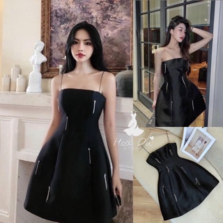   Ảnh sàn thật+video  Đầm Phi Suông kết chuỗi đá đi tiệc cưới sinh nhật quyến rũ sang trọng 