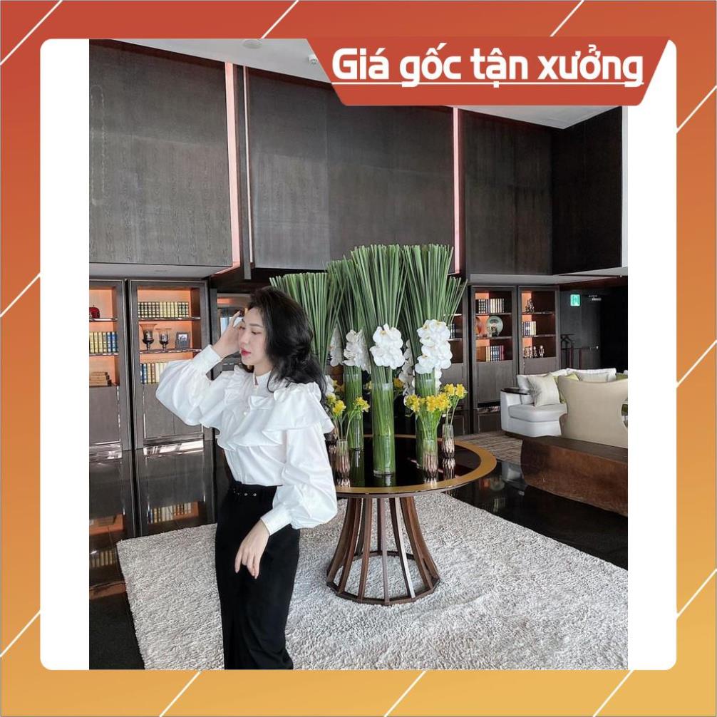 [Hàng Chất Lượng] Áo Sơ Mi Nút Ngọc Bèo Tầng Cổ Trụ MELY (TRẮNG) | BigBuy360 - bigbuy360.vn