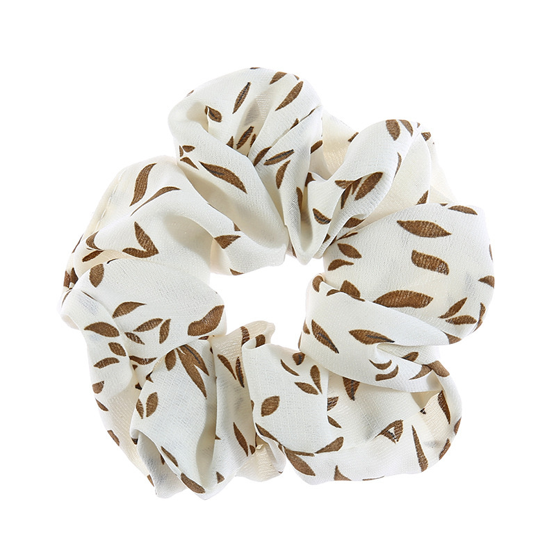 Dây buộc tóc Scrunchies họa tiết lá nhí HD60