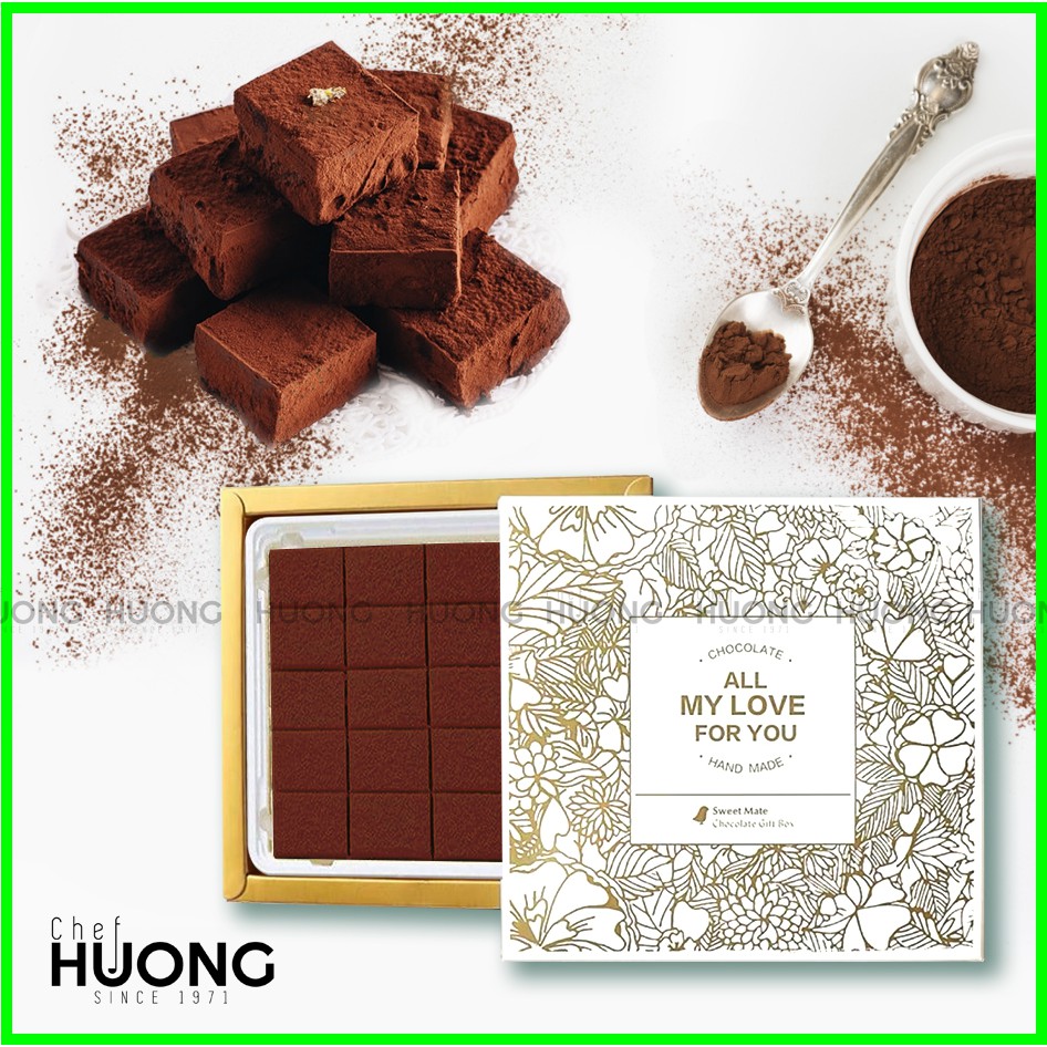 [Dịch vẫn ship, Chảy hoàn tiền] Socola tươi Nama Chocolate Cacao - Sô cô la vị Cacao Nhật Bản - Chef Hương