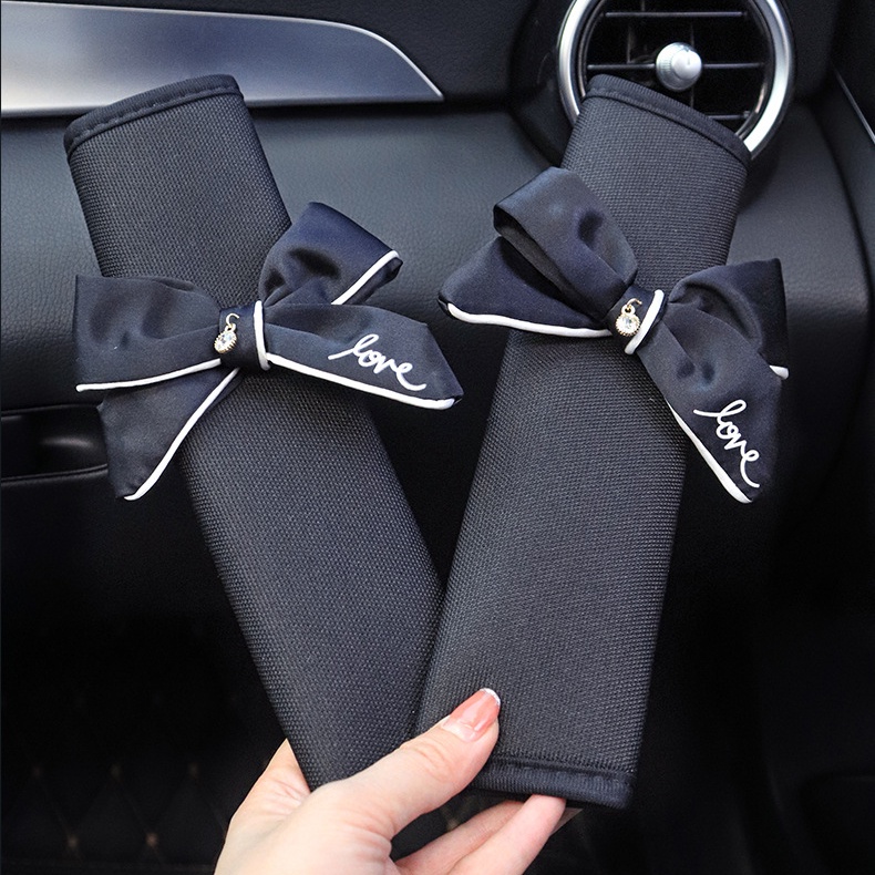 Bộ Vỏ Bọc Dây Đai An Toàn Họa Tiết Hoạt Hình Dễ Thương Trang Trí Nội Thất Xe Hơi