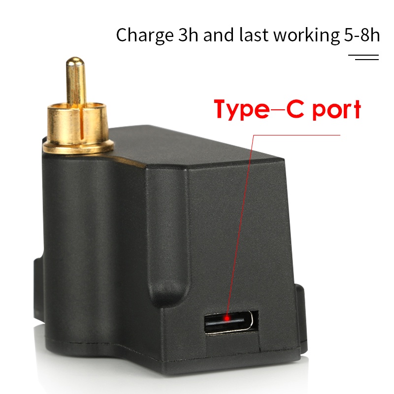 Bộ Cấp Nguồn Không Dây WX-2 Cho Máy Xăm Có Màn Hình LCD RCA/DC