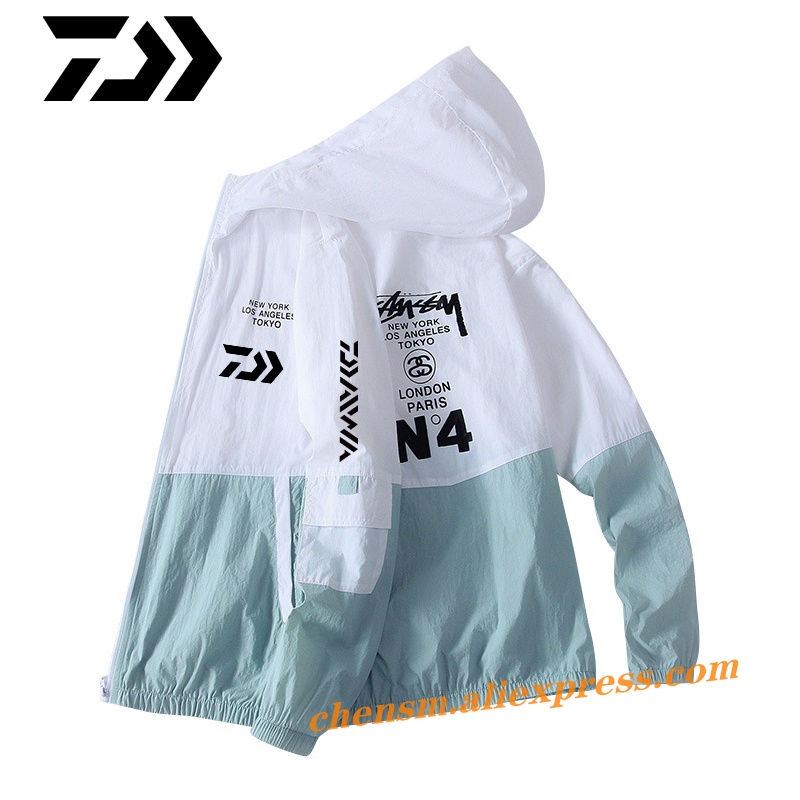 Daiwa Áo Khoác Chống Nắng Chống Thấm Nước Siêu Nhẹ Chống Gió Chất Liệu Nhanh Khô Thời Trang Cho Nam Và Nữ