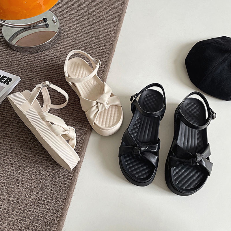 Giày Sandal Cao Gót Đế Dày Phong Cách Hàn Quốc Thời Trang Mùa Hè 2023 Cho Nữ