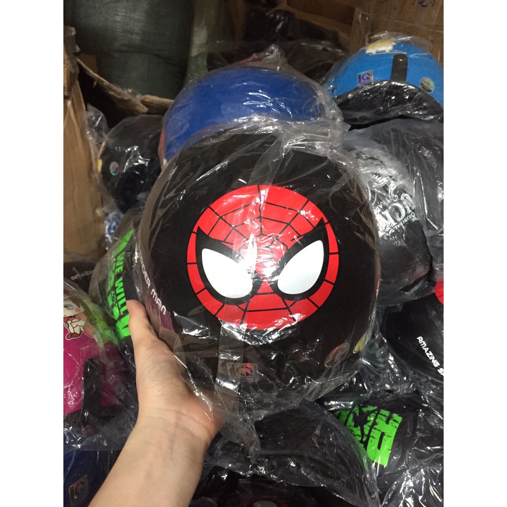 Mũ 1/2 nửa đầu họa tiết batman, spider man, super man