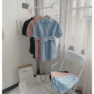 SET ÁO SƠ MI THẮT EO+ QUẦN