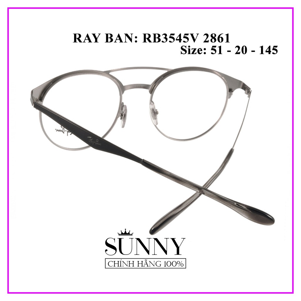 Gọng kính Rayban RB3545 2861 - sp chính hãng kèm tem chống hàng giả của bộ công an, thiết kế dễ đeo bảo vệ mắt