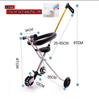 (QUÀ KÈM) Xe Đẩy 3 Bánh Thông Minh Chắc Chắn Dành Cho Bé 0-4 Tuổi
