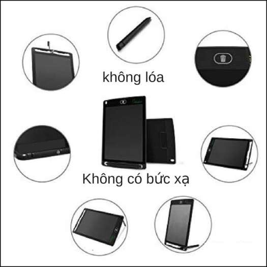Bảng viết tự xóa , Bảng vẽ thông minh LCD Tự Xóa chỉ cần nhấn nút là tự động xóa, tiện lợi size 8.5 inch