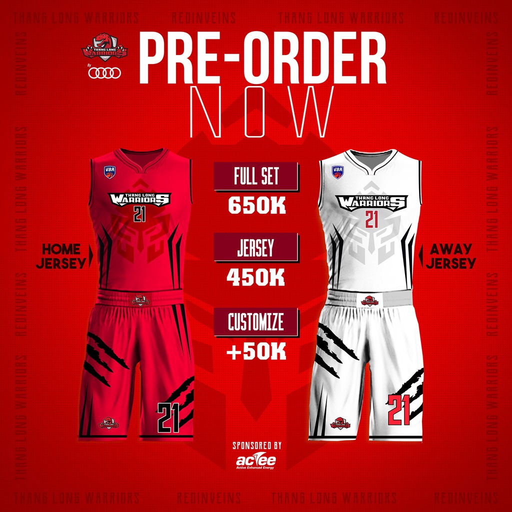 Đồ bóng rổ Thang Long Warriors VBA 2021