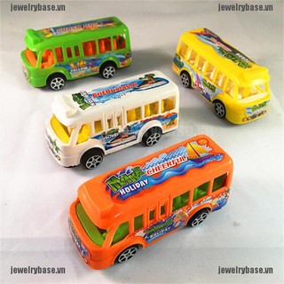 [jewelry] Plastic School Bus Kids Toys American Student Pull Back Kids Gifts Toys [basevn]