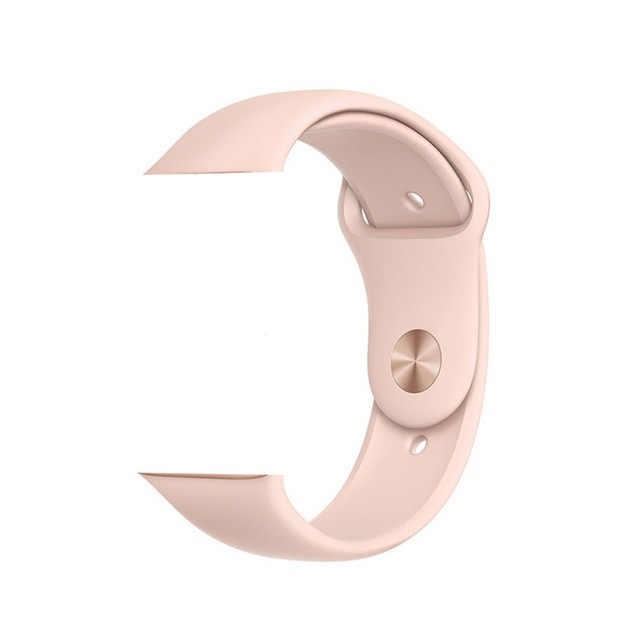 Dây đồng hồ thay thế LYKRY silicone đơn màu dành cho IWATCH 5 IWO 8 IWO 12 PRO W68 T500 Q99 W55