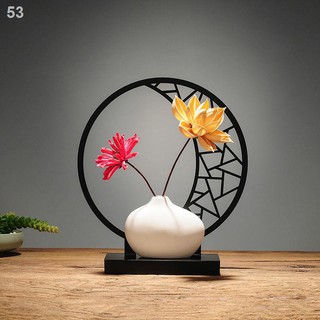 Phong cách Trung Quốc nội thất gia đình phòng khách hoa khô mô phỏng học đồ trang trí thủ công mỹ nghệ tủ rượu sá