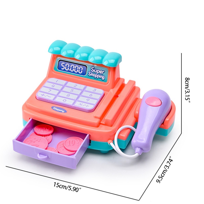 Bộ Đồ Chơi Tính Tiền Sử Dụng Được 18 Món Cho Trẻ Từ 3-6 Tuổi