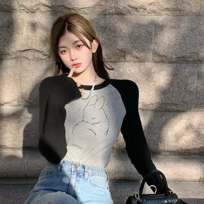 Áo Thun Lửng Tay Dài Thời Trang Dành Cho Nữ