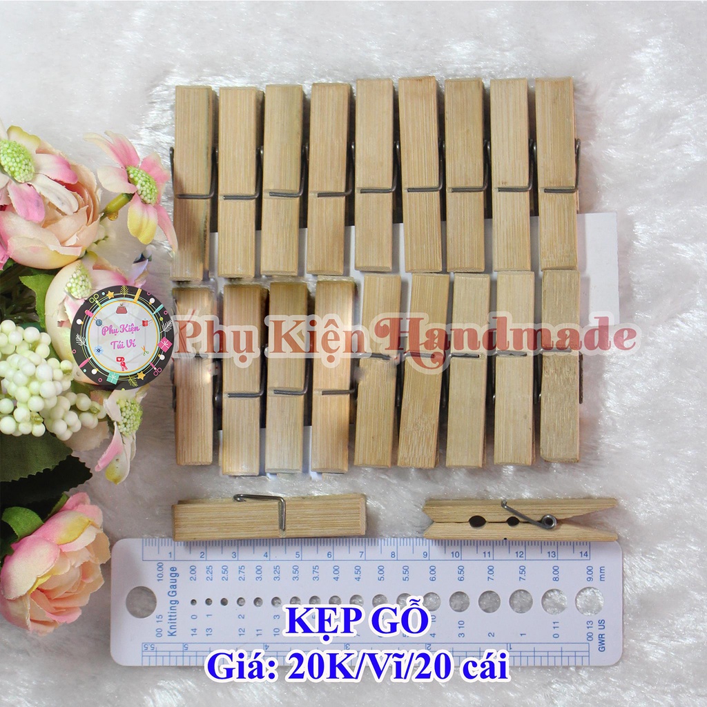 Kẹp Gỗ (20k/vĩ/20/cái) handmade