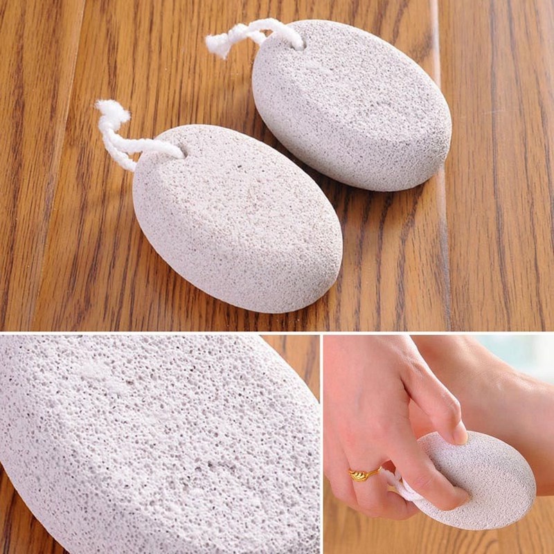 Đá Núi Lửa Đánh Bóng Gót Chân Làm Sạch Bàn Chân Tẩy Tế Bào Chết Làm Mịn Da Hình Bầu Dục Có Kích Thước Phù Hợp.