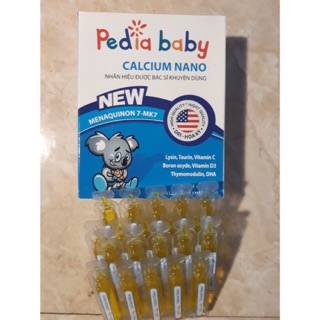 Pediababy bổ sung canxi giúp phát triển chiều cao hiệu quả cho bé hộp 20 ống