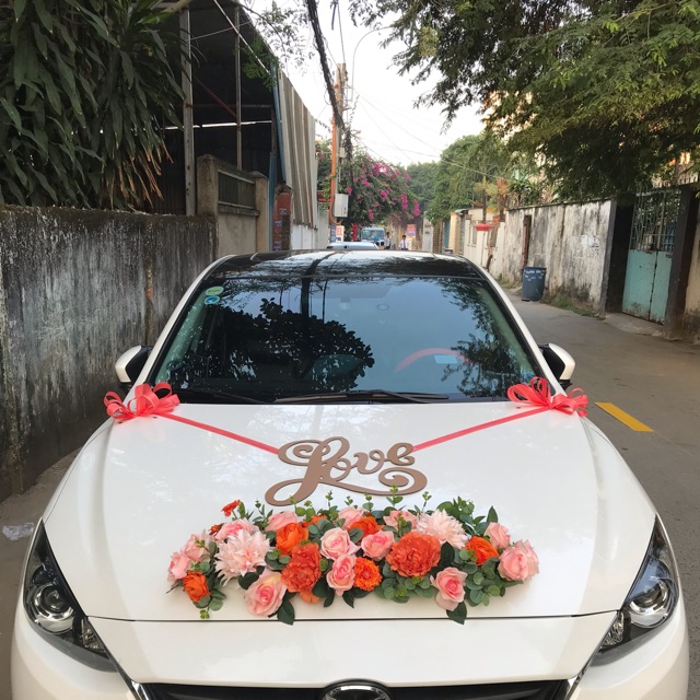 Hoa cưới trang trí oto - xe hoa cưới