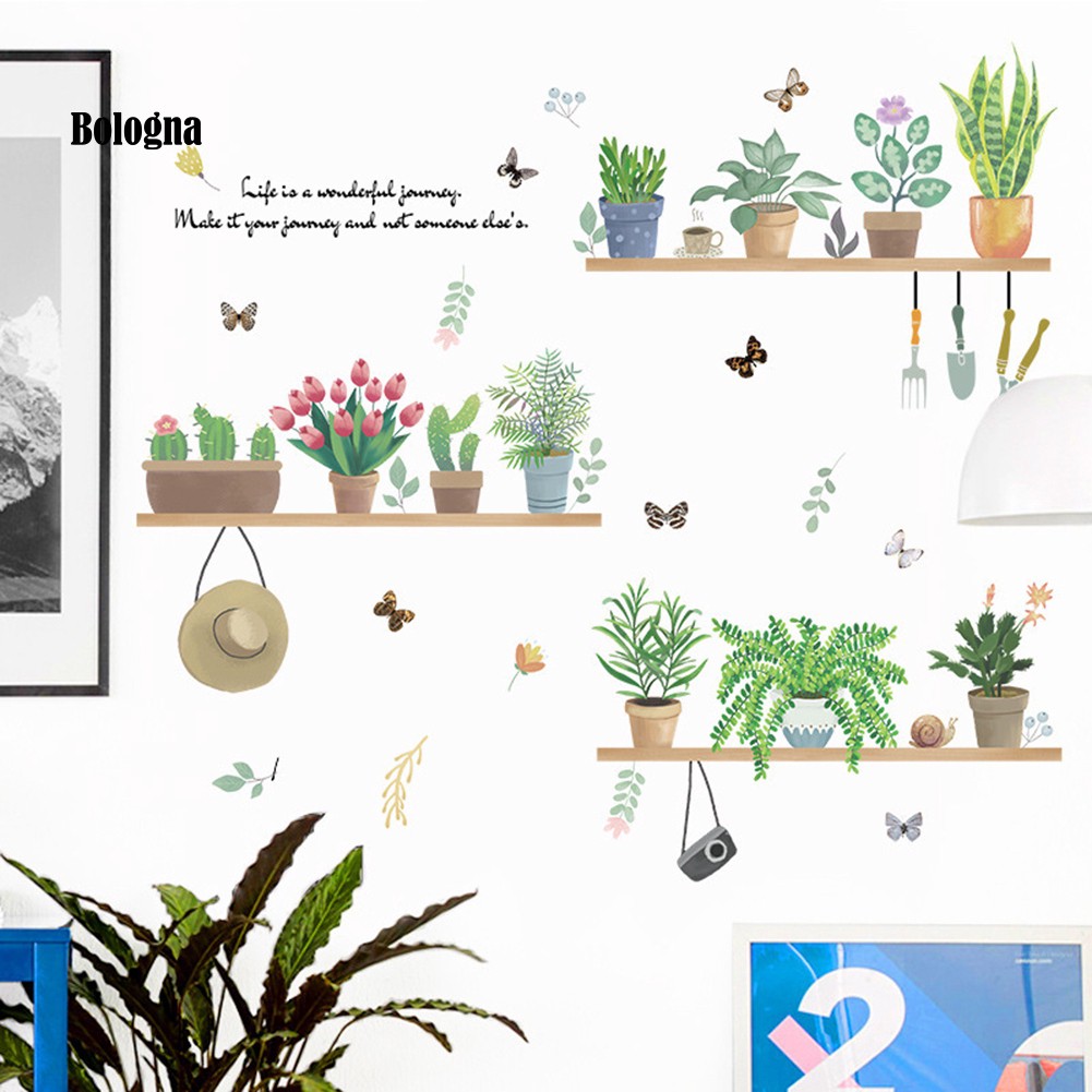 Miếng dán tường hình cây bonsai / bướm / hoa / bướm dễ tháo gỡ | BigBuy360 - bigbuy360.vn