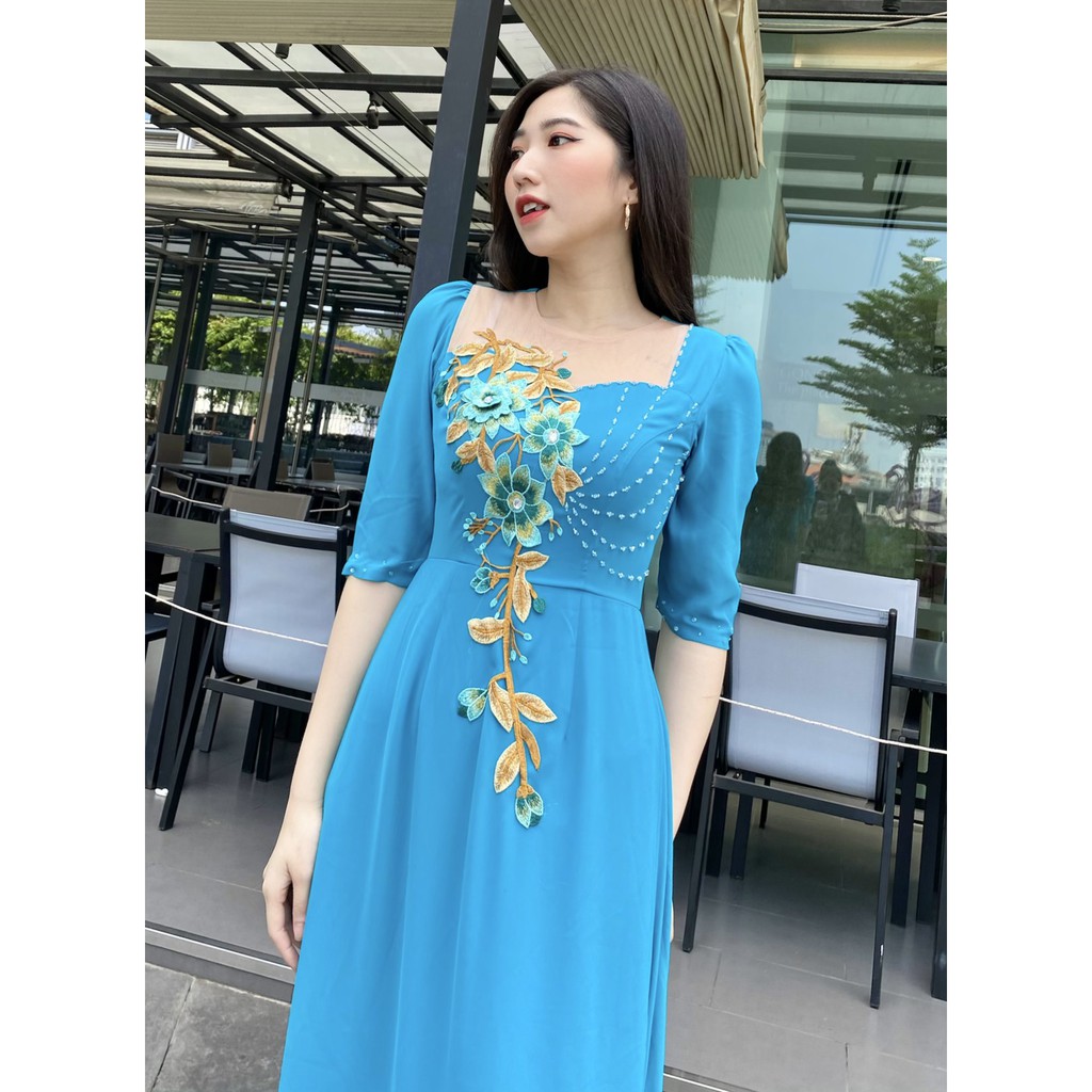 Đầm Dạ Hội Nữ Trung Niên Sang Trọng Đủ Size