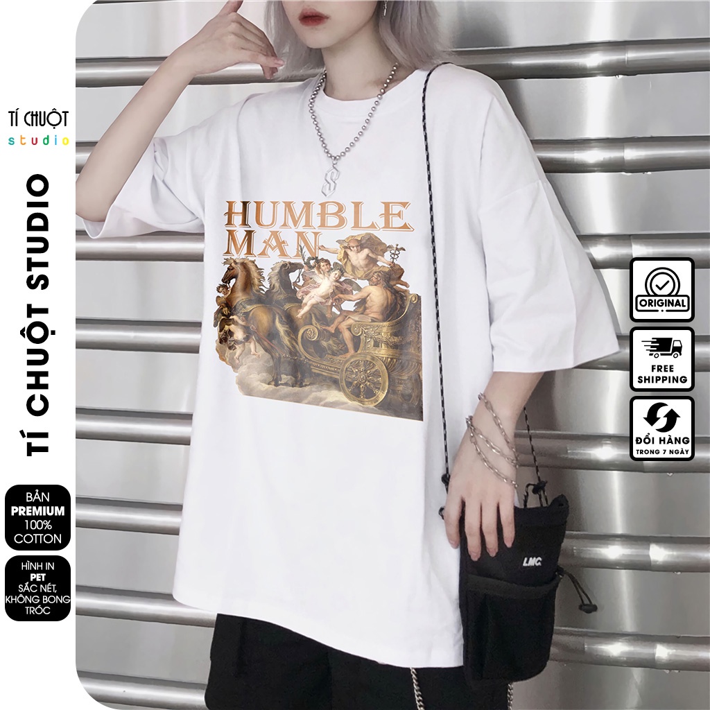 Áo thun Mikenco Humble Man nam nữ in hình 5D, áo phông unisex mikenco tay lỡ - Tí Chuột Studio
