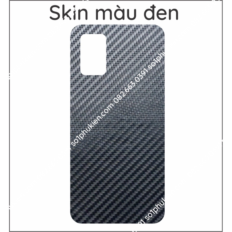 Miếng dán mặt lưng skin carbon Samsung A03s