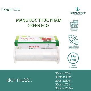 Màng bọc thực phẩm pe green eco 30cmx250m