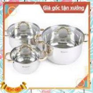 Bộ nồi inox 5 đáy kangaroo kg864, 865, 866
