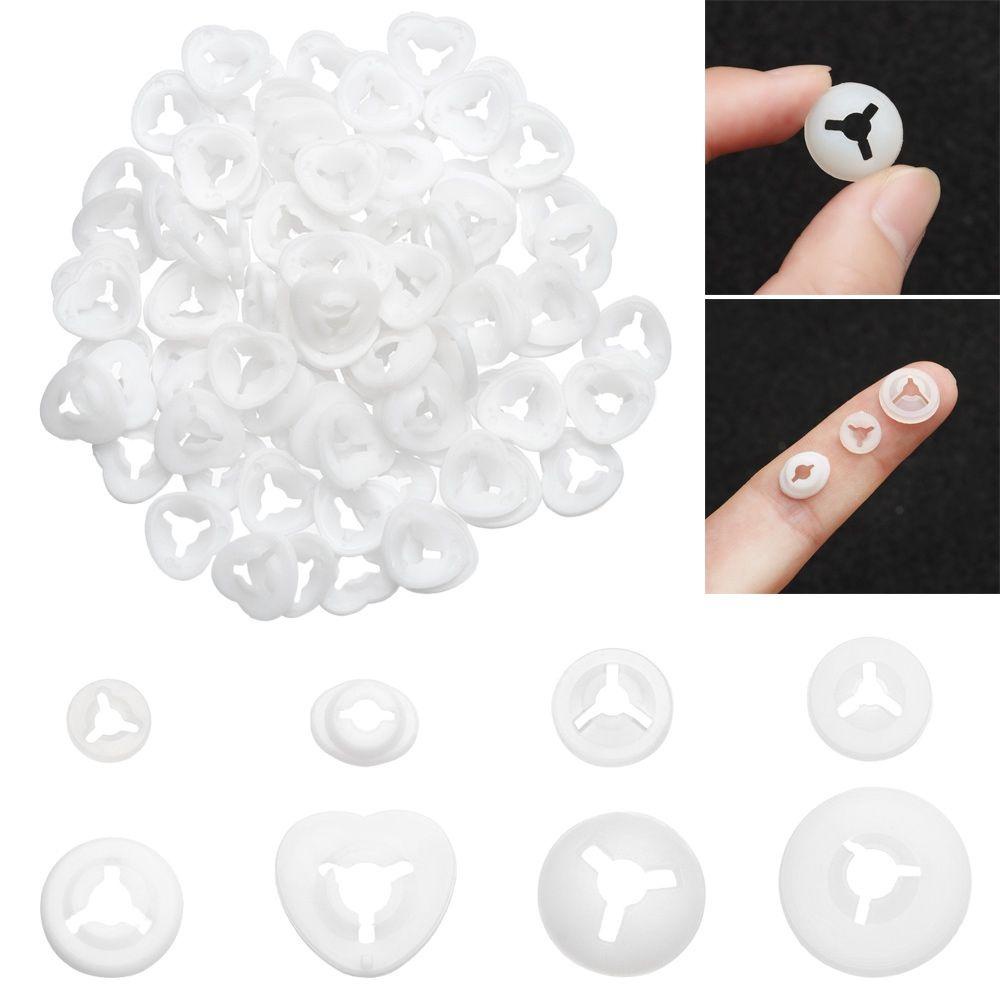 BEBETTERM Túi 100 Vòng Đệm Tròn 8 Kích Cỡ Làm Đồ Chơi Cho Bé