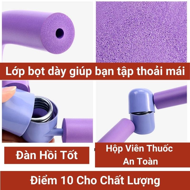 Dụng cụ tập cơ hông chậu, tập kegel, tập chân cho nam và nữ JUSTFIT