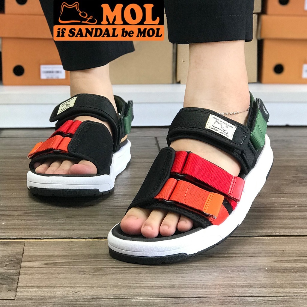 Sandal couple nam nữ quai dù cao cấp hiệu MOL MS1805R