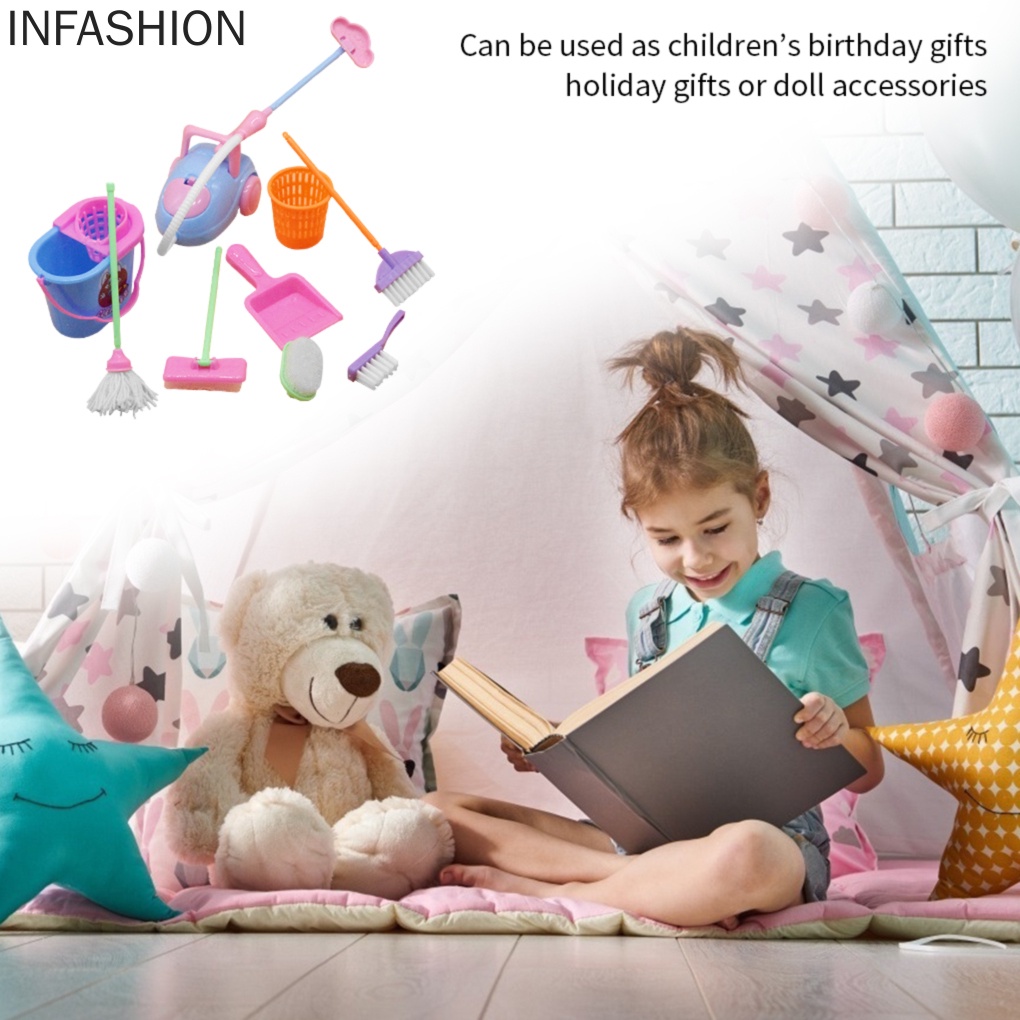 Bộ 9 Dụng Cụ Vệ Sinh Nhà Cửa Cho Bé