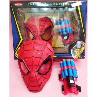 MẶT NẠ NGƯỜI NHỆN SPIDER MAN KÈM ĐỒ CHƠI BẮN XỐP