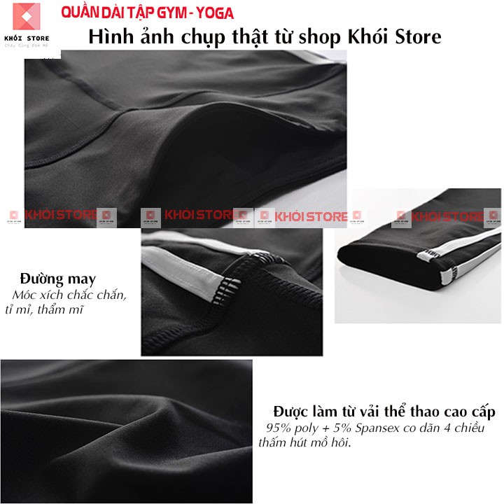Quần legging tập gym Khói Store yoga nữ nâng mông lưng cao - k103 | BigBuy360 - bigbuy360.vn
